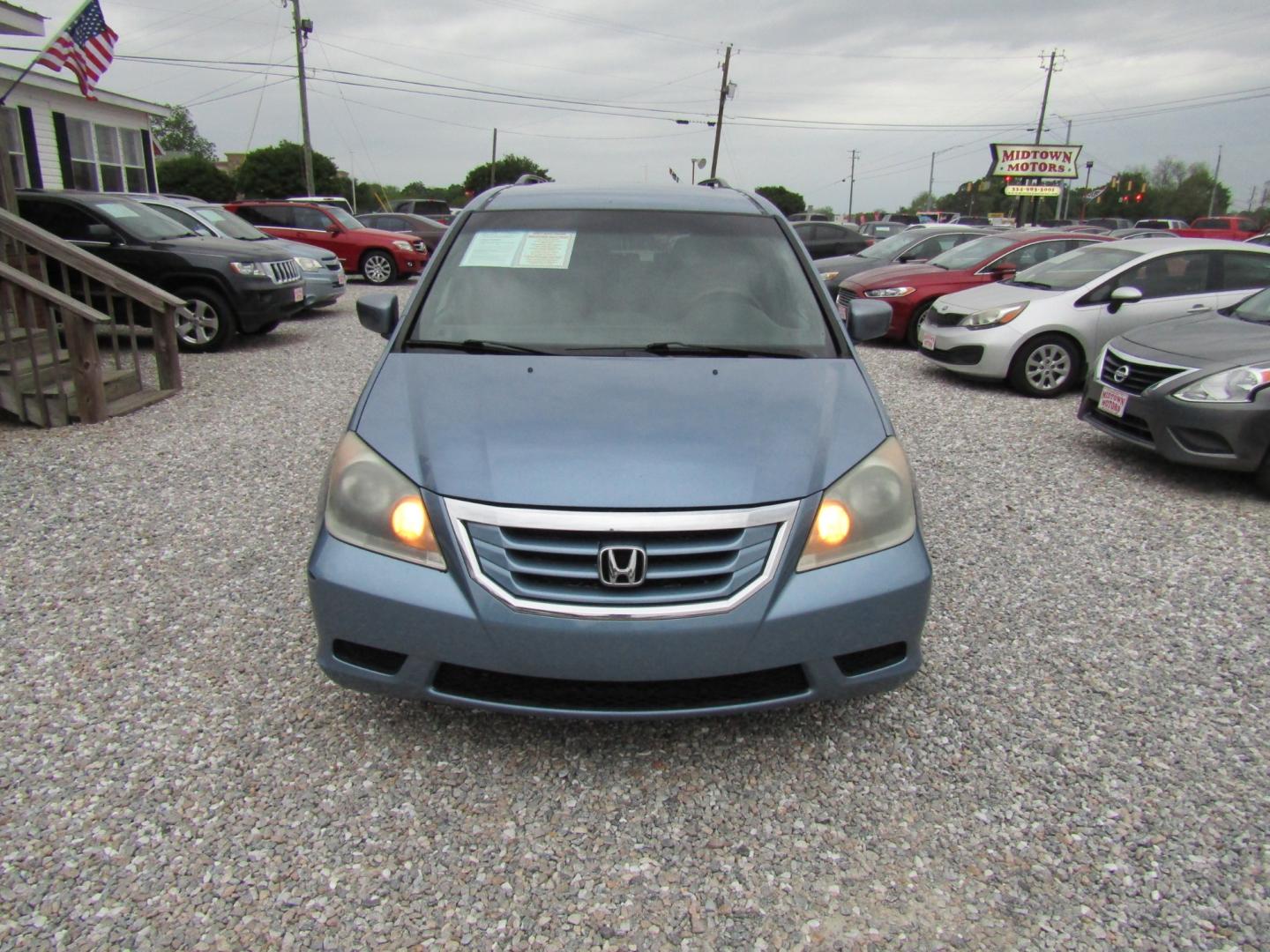 2010 Blue /Gray Honda Odyssey EX w/ DVD (5FNRL3H53AB) with an 3.5L V6 SOHC 24V engine, Automatic transmission, located at 15016 S Hwy 231, Midland City, AL, 36350, (334) 983-3001, 31.306210, -85.495277 - Photo#1
